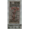 Vintage: ticket The Green Bus Service 7d Rugele...