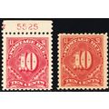 J65, Mint LH 10¢ Pair of Stamps - Postage Due S...