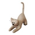 Beige Cat Doorstop Doorstop with Brown Bow Gift...