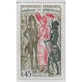 FRANCE 1972 USED FASHION DRESS MALE FEMALE ARIS...