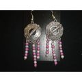 Lightweight Asian style textured purple & silve...