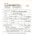 Excursion Ticket issued by Swanbrook Transport ...