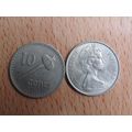 Fiji 1969 10 Cents Coin