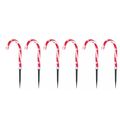 New 18" 6-Piece Candy Cane Pathway Marker Set P...