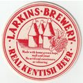 BEER MAT - LARKINS BREWERY - REAL KENTISH BEER ...