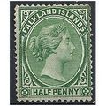 Falkland Islands 1891 SG15 1/2d Blue-Green Moun...