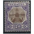 Bermuda 1906 SG34 1/4d Brown & Violet Mounted M...