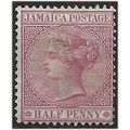 Jamaica 1870 SG7 1d Claret Wmk Crown CC Mint No...