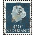 NETHERLANDS, Queen Juliana, grey-blue 1953, 40c