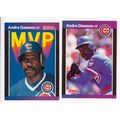 Two 1989 Donruss Andre Dawson cards #167, BC-8-...