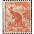 AUSTRALIA, MAMMALS, Red Kangaroo, orange 1949, ½d
