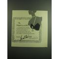 1949 Lentheric Jacques Fath Marvella Necklace Ad - The disappearing necklace