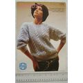 Vintage: Sirdar 6985 dropped shoulder line swea...