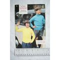 Vintage: Patons C202 raglan polo or crew neck s...