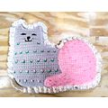 Plush Crochet Cat/Kitten Amigurumi Style/ Heavy...