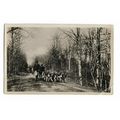 Saint-Sever, Hunting In The Forest. RP Postcard.