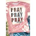 Pink PRAY Graphic Tie Dye Tee