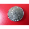 1981 UNITED STATES QUARTER DOLLAR FREE POST. X