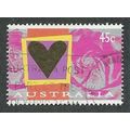 AUS 1996 45c 'ST VALENTINES DAY' FINE USED (EBI...