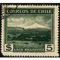 Chile, 1939, 5$ Lake Villarrica, SG 278 (Scott ...