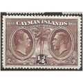 Cayman Islands 1932 SG84 1/4d Brown Mounted Min...