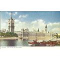 LONDON Houses of Parliament Postcard (Photochrom)