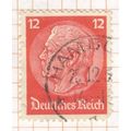 Germany 1934 - 12pf carmine - President Von Hin...