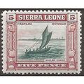 Sierra Leone 1933 SG174 5d Green & Chestnut Cen...