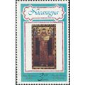 NICARAGUA, Icon of St Francis of Asisi, blue 19...