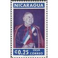 NICARAGUA, Cardinal Spellman, blue 1959, $2.00