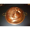Mid Century Modern Solid Copper Metal Fruit The...
