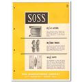 SOSS MFG COMPANY 1958 Latches Hinges Butts door...