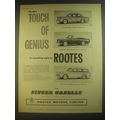 1960 Singer Gazelle Saloon, Convertible and Estate Car Advertisement