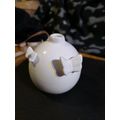 Ball Shaped Pot/Vase 2 Butterflies