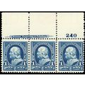 264, Mint NH PL# Strip of Three Stamps Left Sta...