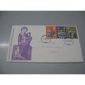 1970 GB FDC Cover - Christmas set - Leeds frank