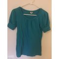Preowned O'Neill Women's Medium Blue Short Slee...