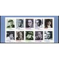20th Century Poets Block of Ten - Stamps Scott ...