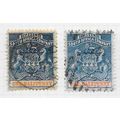 BSAC 1892 SOUTH AFRICA COMPANY ARMS SG18 & SG19...