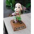 Ceramic Dog Golfer Wood Base Dog Figurine RARE ...