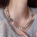 Micro-inlaid Square Dual-wear Double-layer Neck...