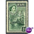 Fiji 1954 SG280 1/2d Myrtle Green Mounted Mint
