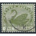 Western Australia 1885 SG102 1/- Olive-Green Fi...