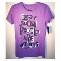 Nike Womens T-shirt Purple Medium Don't Stop Th...