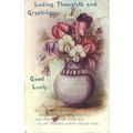 Art LOVING THOUGHTS & GREETINGS Postcard Glenco...