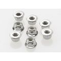 TRA3647 TRAXXAS Nuts, 4mm flanged nylon locking...