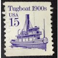 US Stamp #2260 used: 1988 15c Tugboat - coil [2]