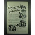 1937 Canada Tourism Ad - Land of Varied Playgrounds