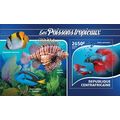 CENTRAL AFRICA 2015 SHEET MNH TROPICAL FISHES P...