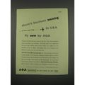 1949 AOA American Overseas Airlines Ad - there's business waiting it won't wait